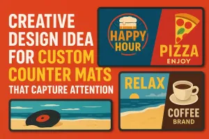 Custom counter mat