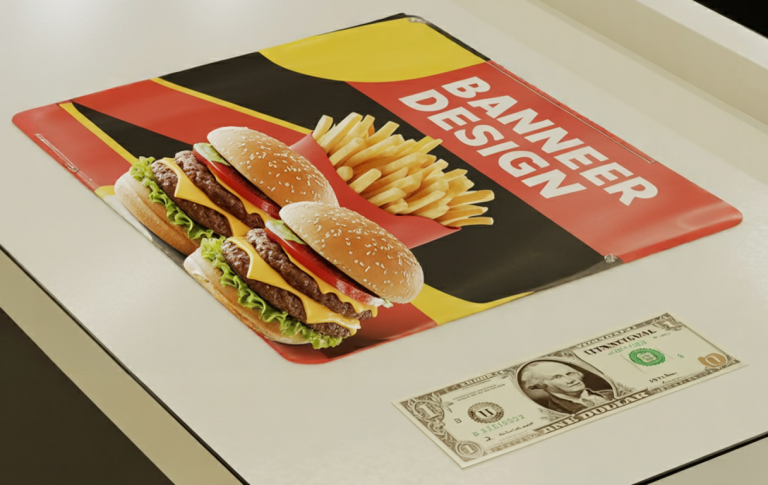 Ultra thin counter mat with a low profile finish