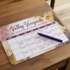 Dry erase counter mat for writing daily specials and pricing