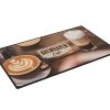 Cloth-dye sublimation counter mat with vibrant full-color branding
