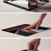 Repositionable counter mat that lifts and relocates without residue