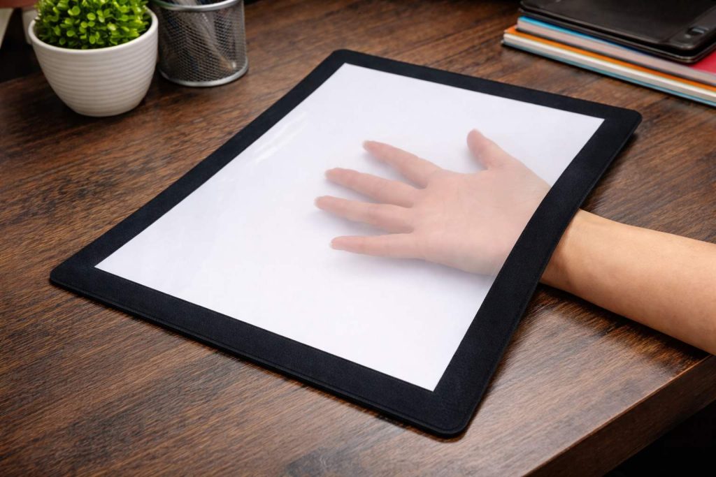 Stock Interchangeable Counter Mat with slide-in insert pocket