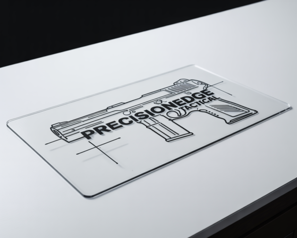 Transparent counter mat protecting a desk surface from scratches and spills